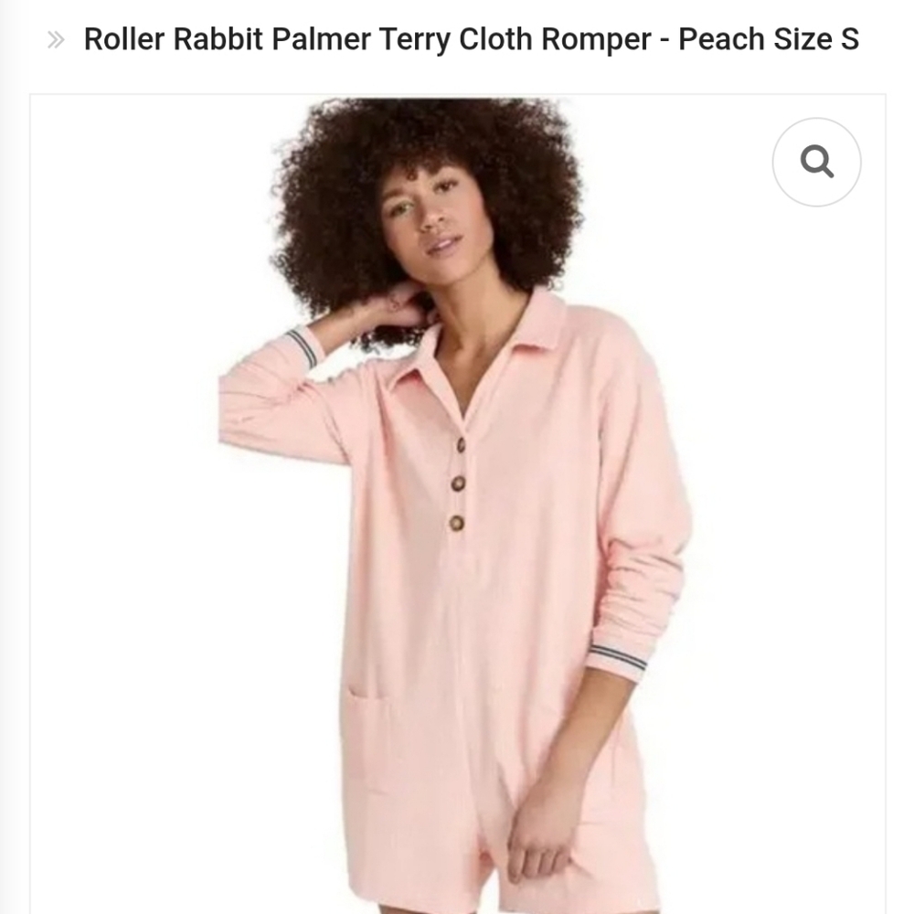 Roller Rabbit Kids Light Pink Terry Cloth Pajama Set
